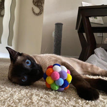 Load image into Gallery viewer, Colorful Catnip Ball with Built-in Rattle - Gifts for Cat Lovers - Cat Lover Gift
